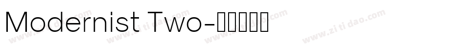 Modernist Two字体转换